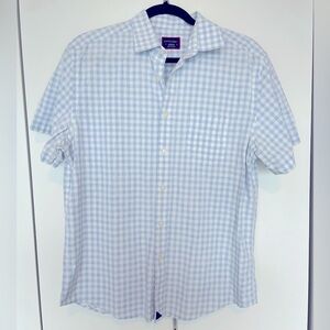 UNTUCKit Checkered Short Sleeve Button Down